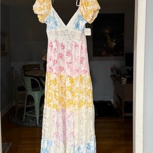 Floral Lace Maxi Dress